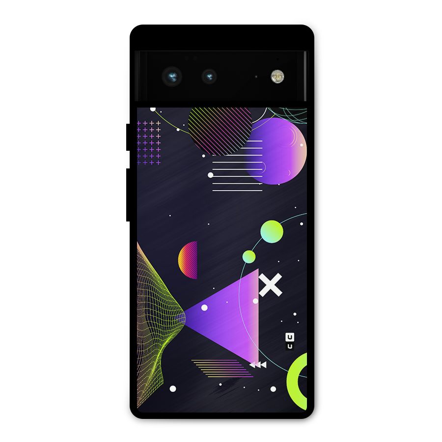 Geometrical Wireframe Metal Back Case for Google Pixel 6