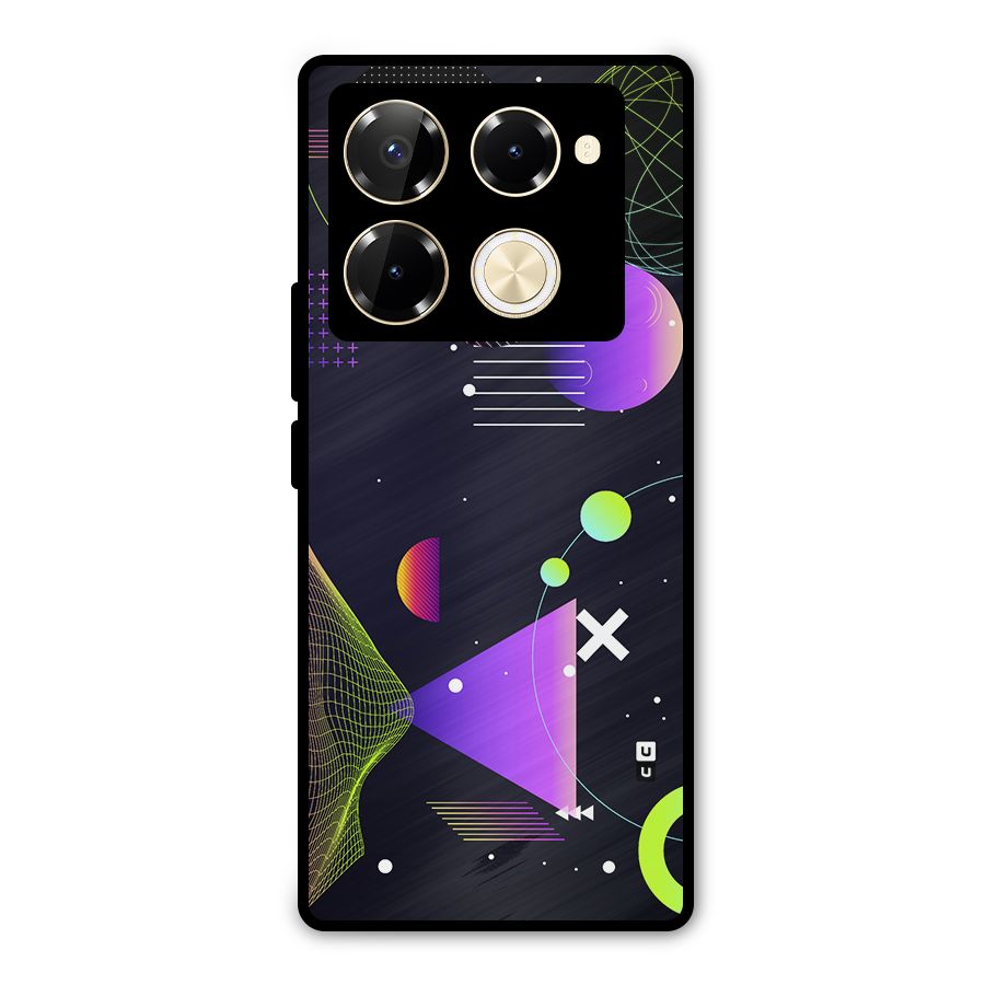 Geometrical Wireframe Metal Back Case for Infinix Note 40 Pro