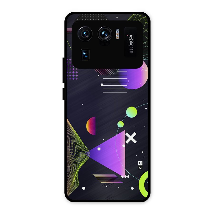 Geometrical Wireframe Metal Back Case for Mi 11 Ultra