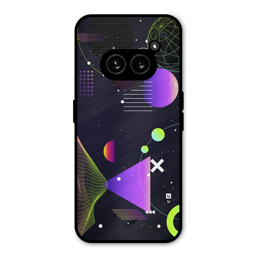 Geometrical Wireframe Metal Back Case for Nothing Phone 2a