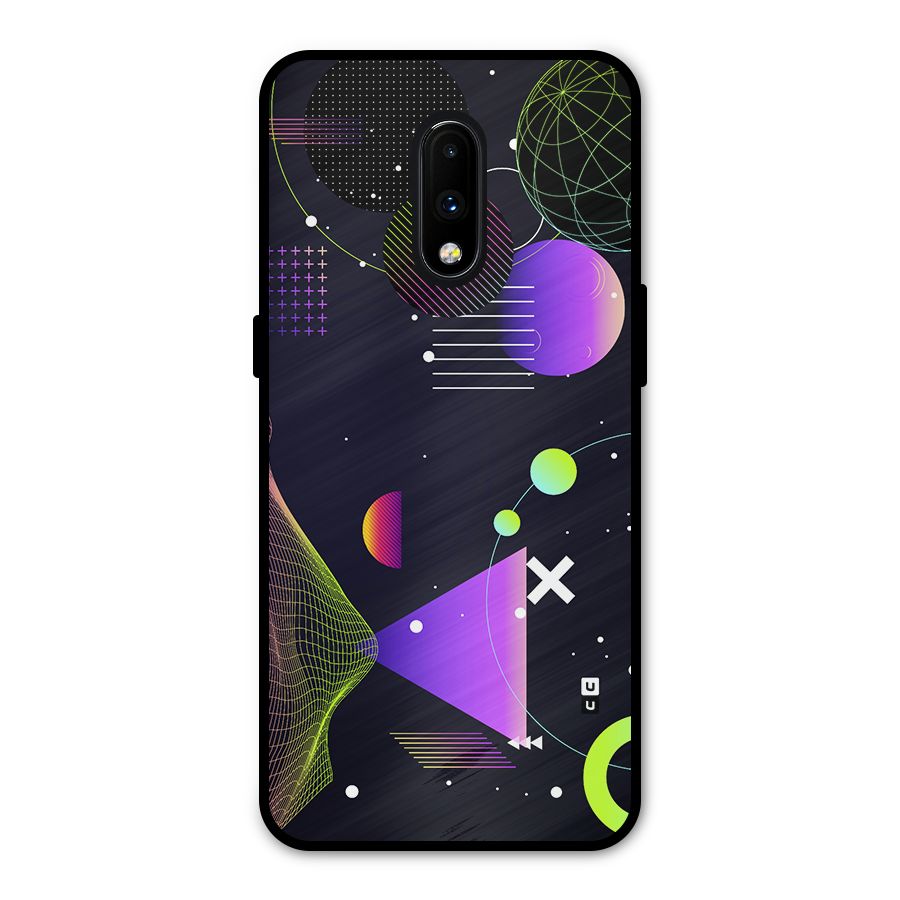 Geometrical Wireframe Metal Back Case for OnePlus 7