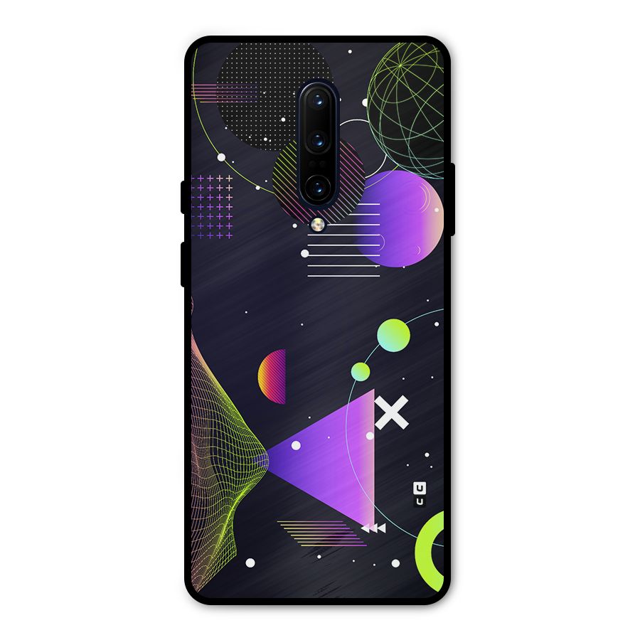 Geometrical Wireframe Metal Back Case for OnePlus 7 Pro