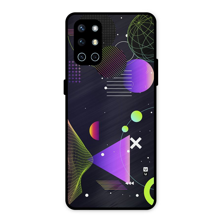 Geometrical Wireframe Metal Back Case for OnePlus 9R