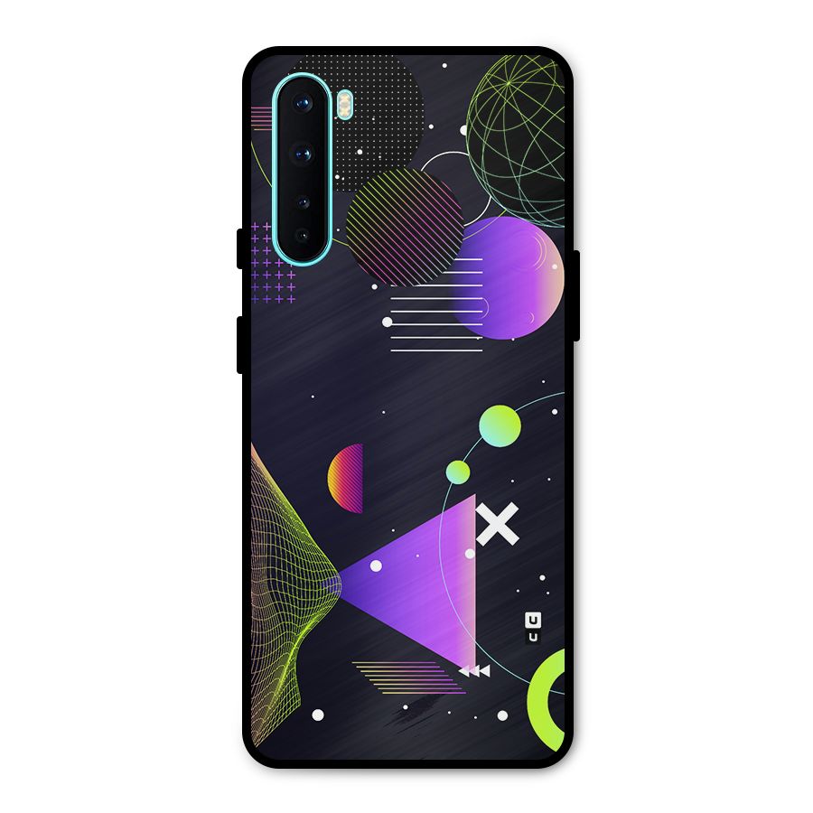 Geometrical Wireframe Metal Back Case for OnePlus Nord
