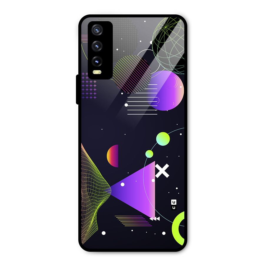 Geometrical Wireframe Metal Back Case for Vivo Y20