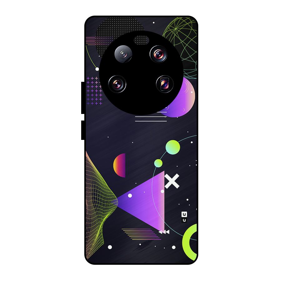 Geometrical Wireframe Metal Back Case for Xiaomi 13 Ultra