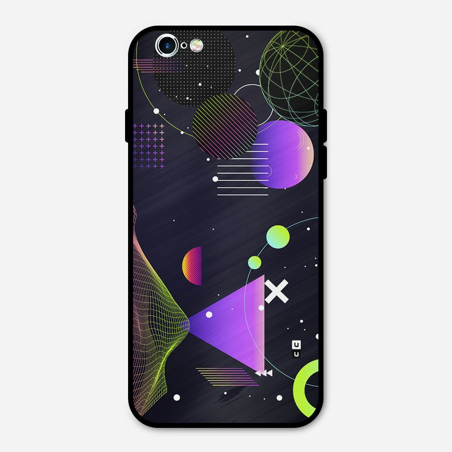 Geometrical Wireframe Metal Back Case for iPhone 6 6s