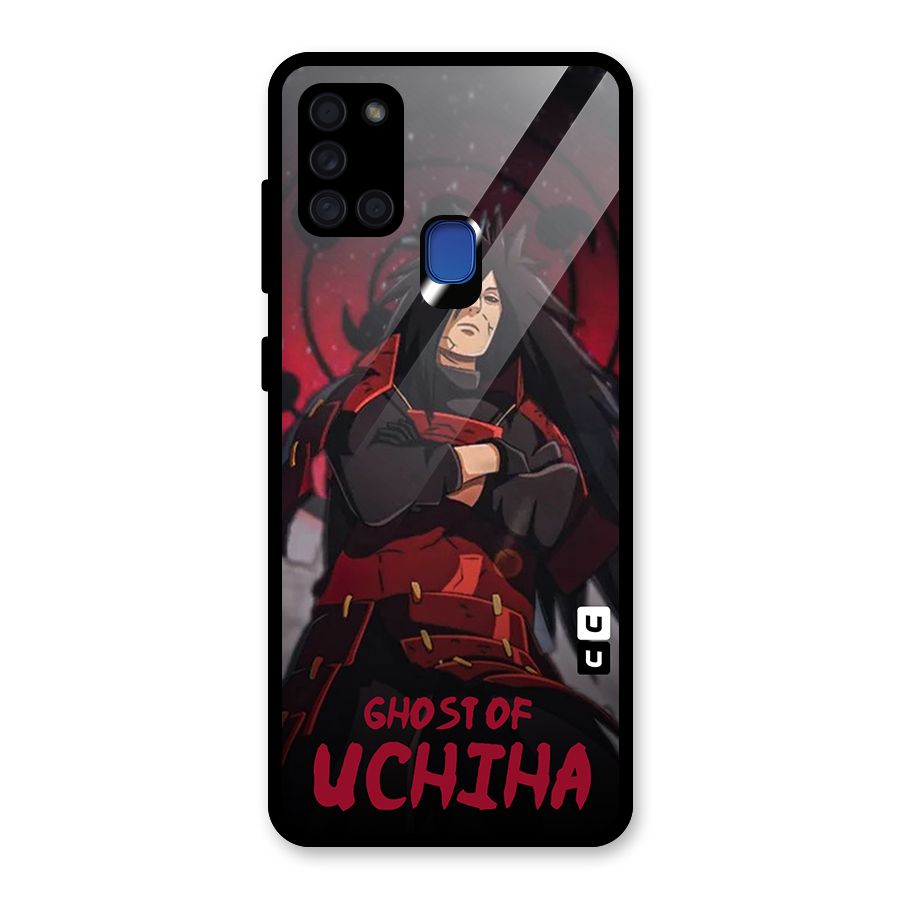 Ghost Of Uchiha Glass Back Case for Galaxy A21s