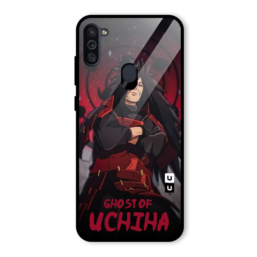Ghost Of Uchiha Glass Back Case for Galaxy M11