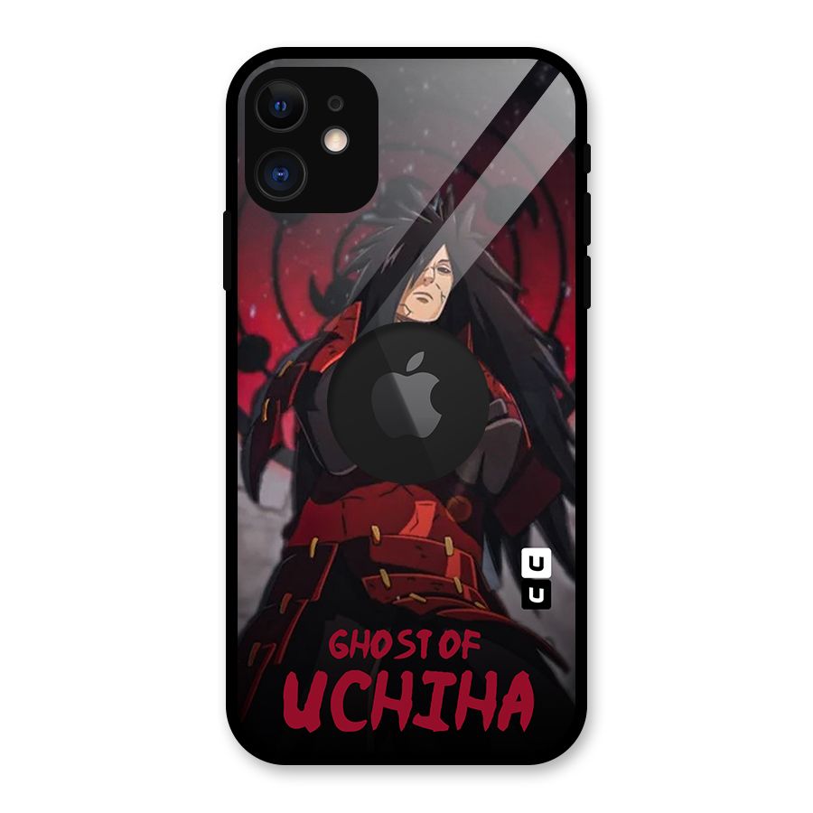 Ghost Of Uchiha Glass Back Case for iPhone 11 Logo Cut