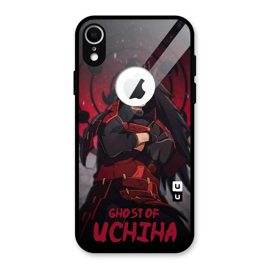 Ghost Of Uchiha Glass Back Case for iPhone XR Logo Cut