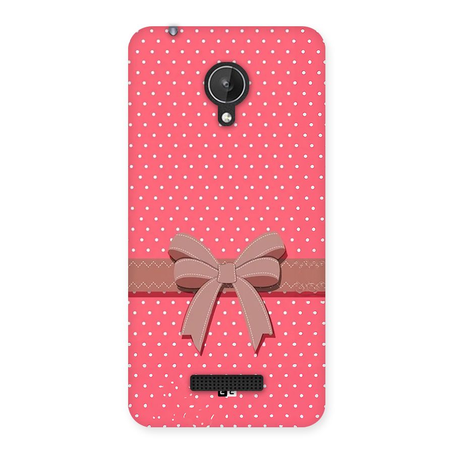 Gift Ribbon Back Case for Canvas Spark Q380