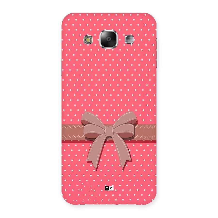 Gift Ribbon Back Case for Galaxy E5