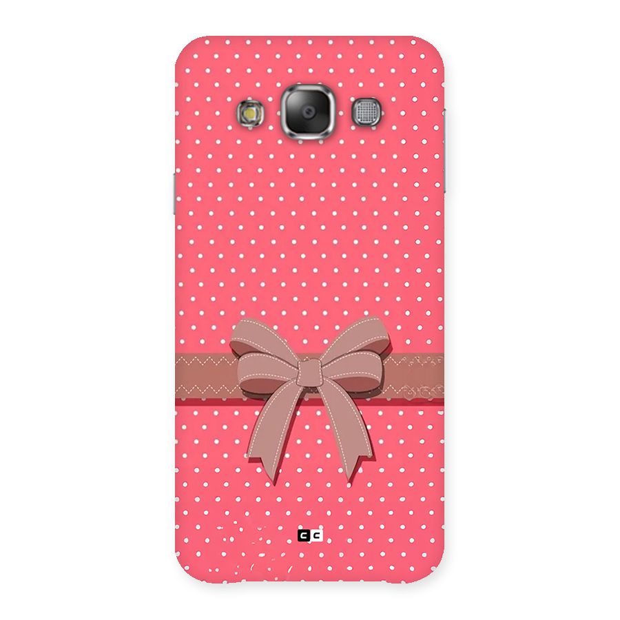Gift Ribbon Back Case for Galaxy E7