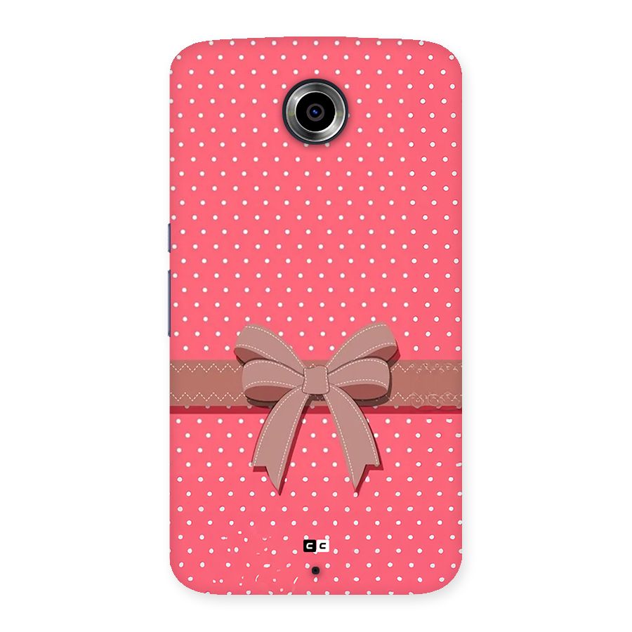 Gift Ribbon Back Case for Google Nexus 6