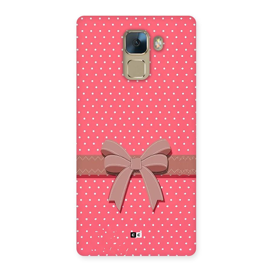 Gift Ribbon Back Case for Honor 7
