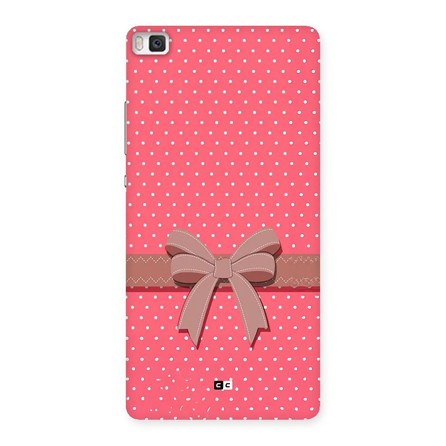 Gift Ribbon Back Case for Huawei P8