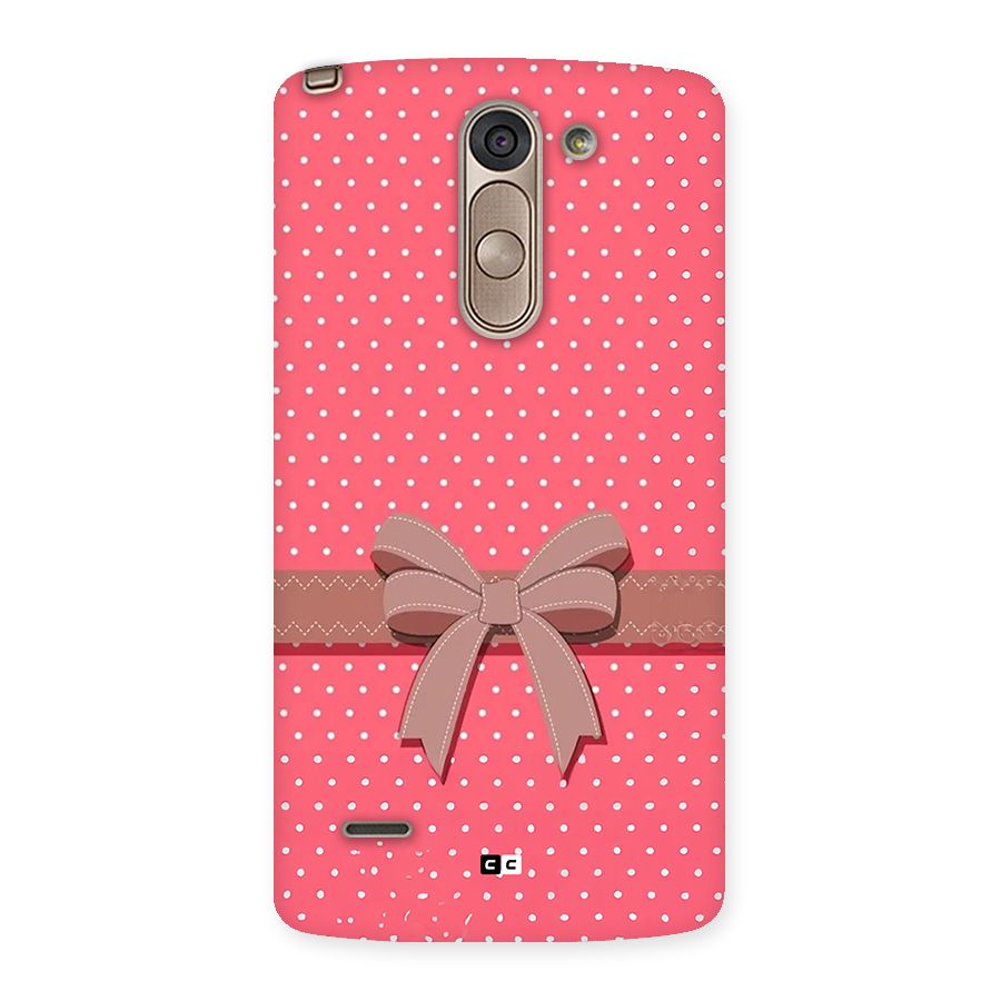 Gift Ribbon Back Case for LG G3 Stylus