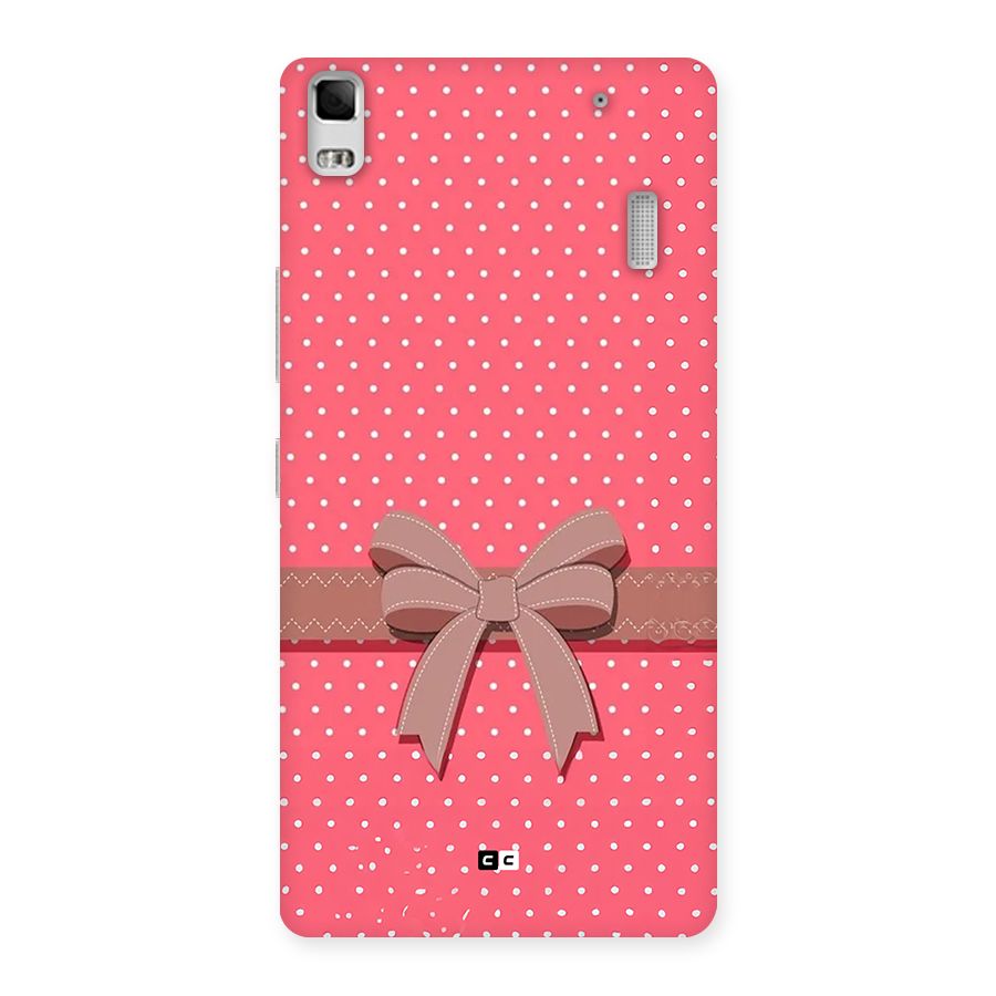 Gift Ribbon Back Case for Lenovo A7000