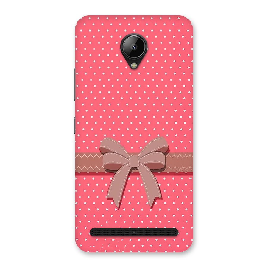 Gift Ribbon Back Case for Lenovo C2