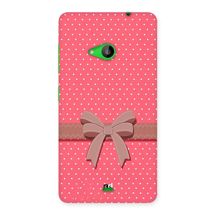 Gift Ribbon Back Case for Lumia 535
