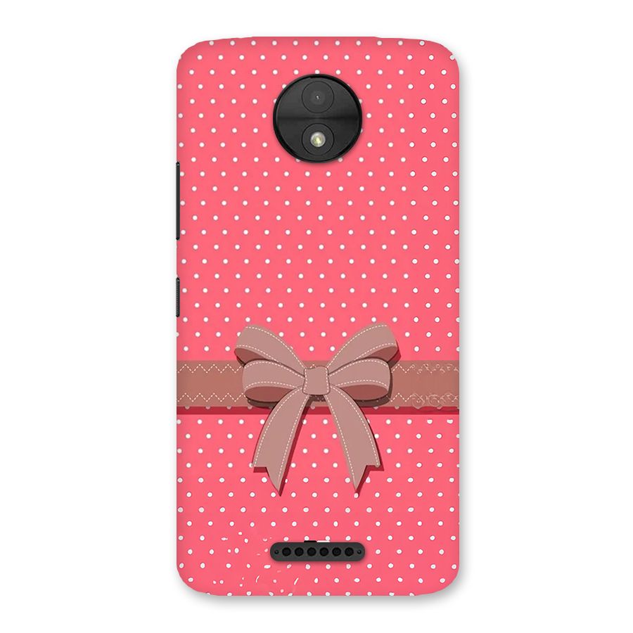 Gift Ribbon Back Case for Moto C