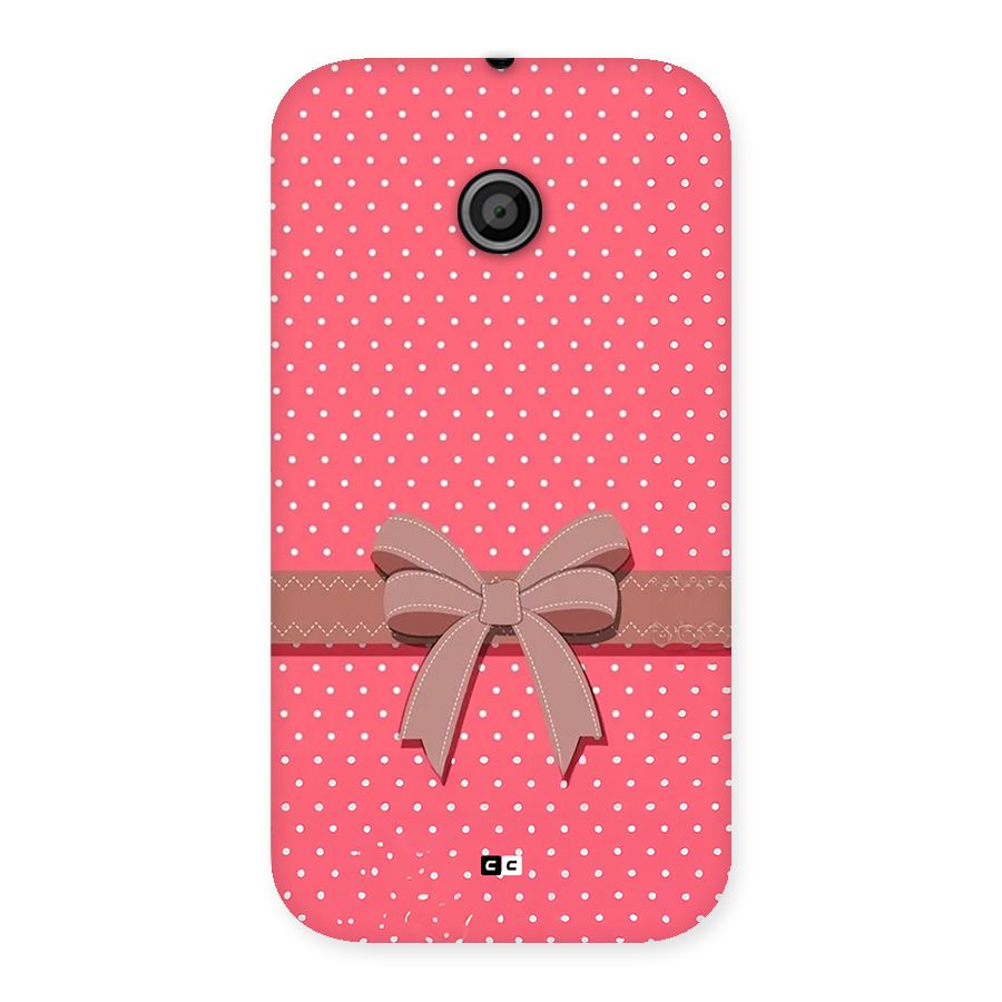 Gift Ribbon Back Case for Moto E