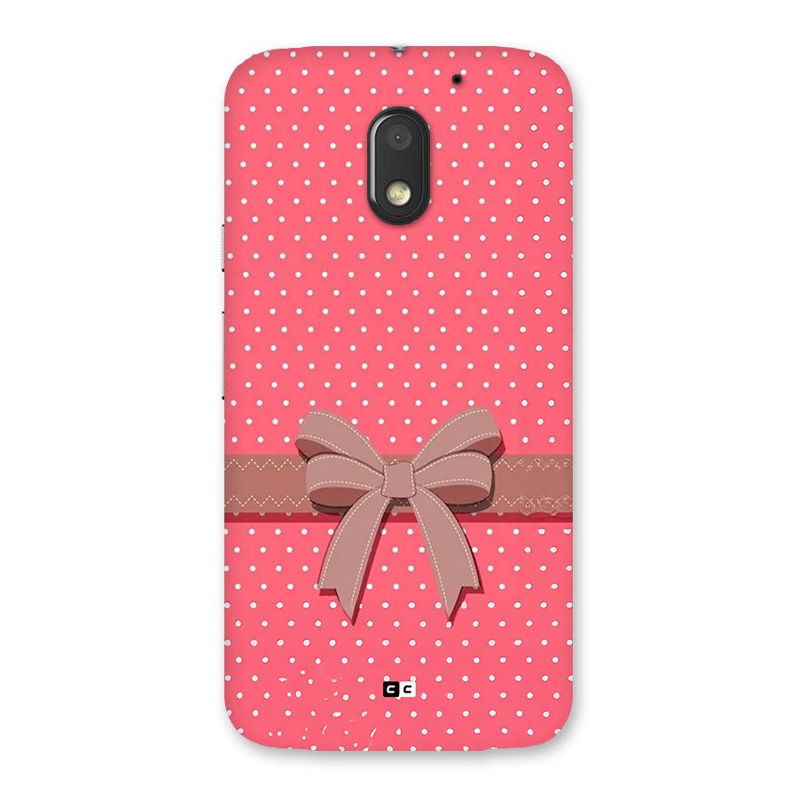 Gift Ribbon Back Case for Moto E3 Power