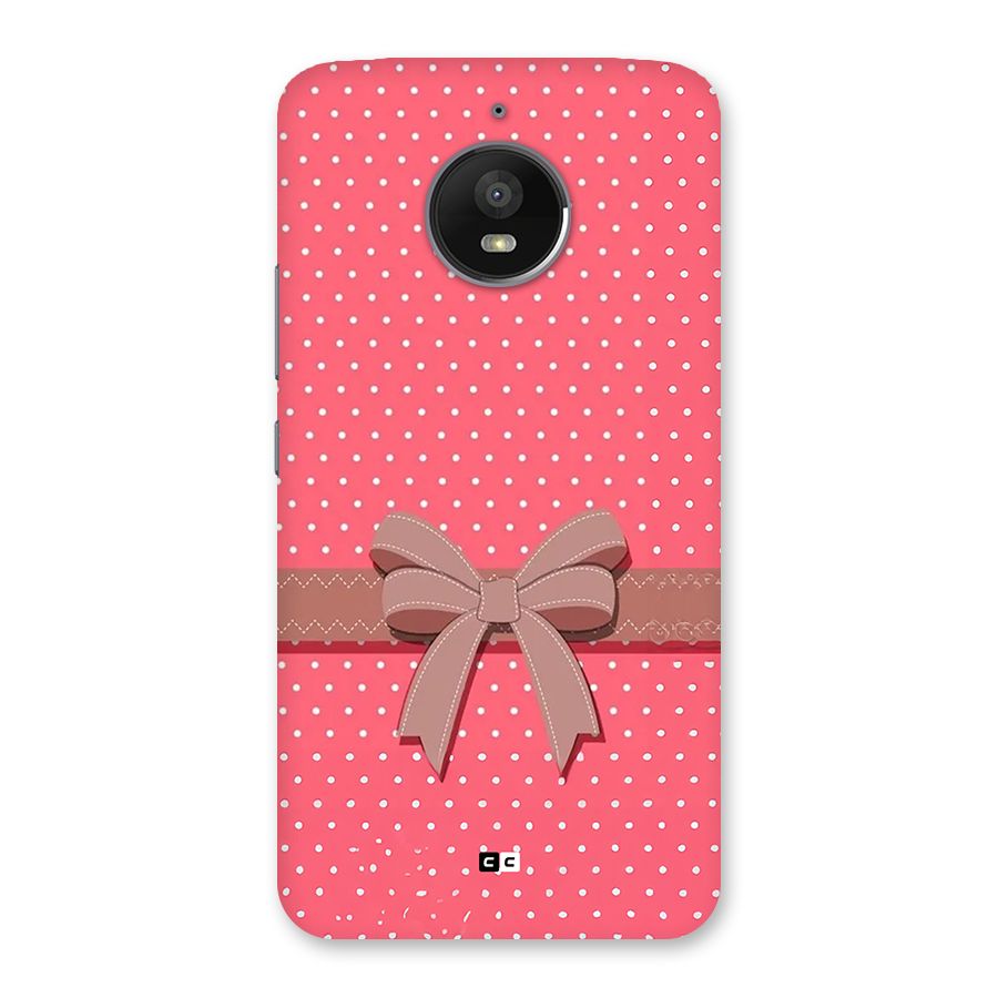 Gift Ribbon Back Case for Moto E4 Plus