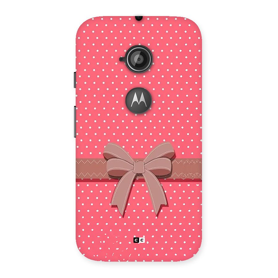 Gift Ribbon Back Case for Moto E 2nd Gen