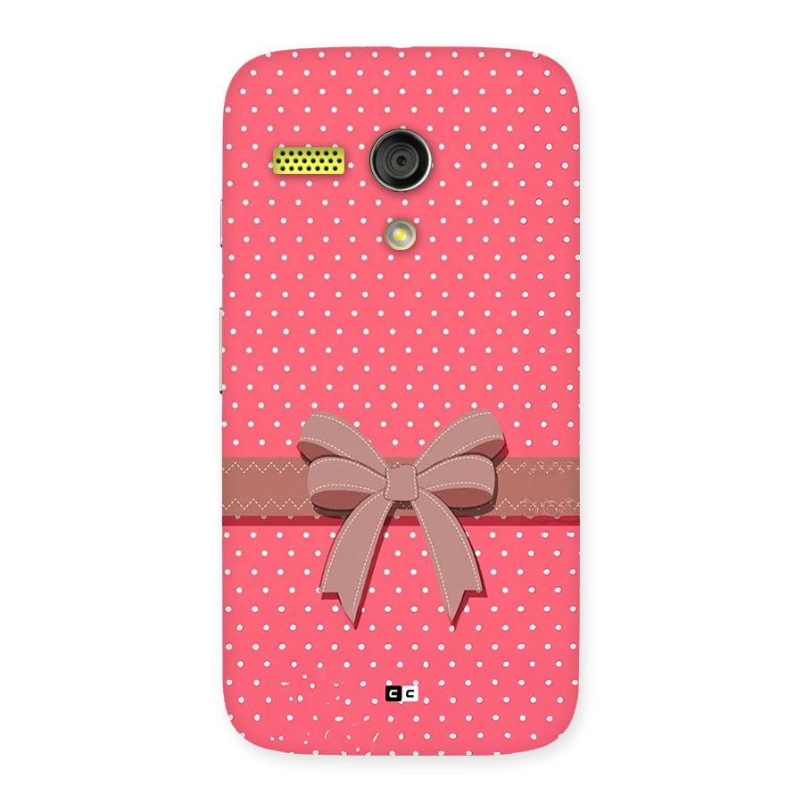 Gift Ribbon Back Case for Moto G
