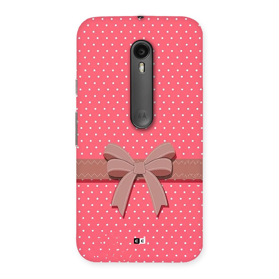 Gift Ribbon Back Case for Moto G3