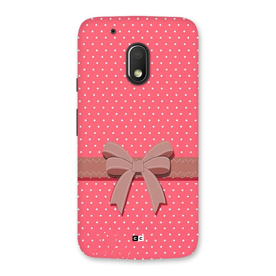 Gift Ribbon Back Case for Moto G4 Play
