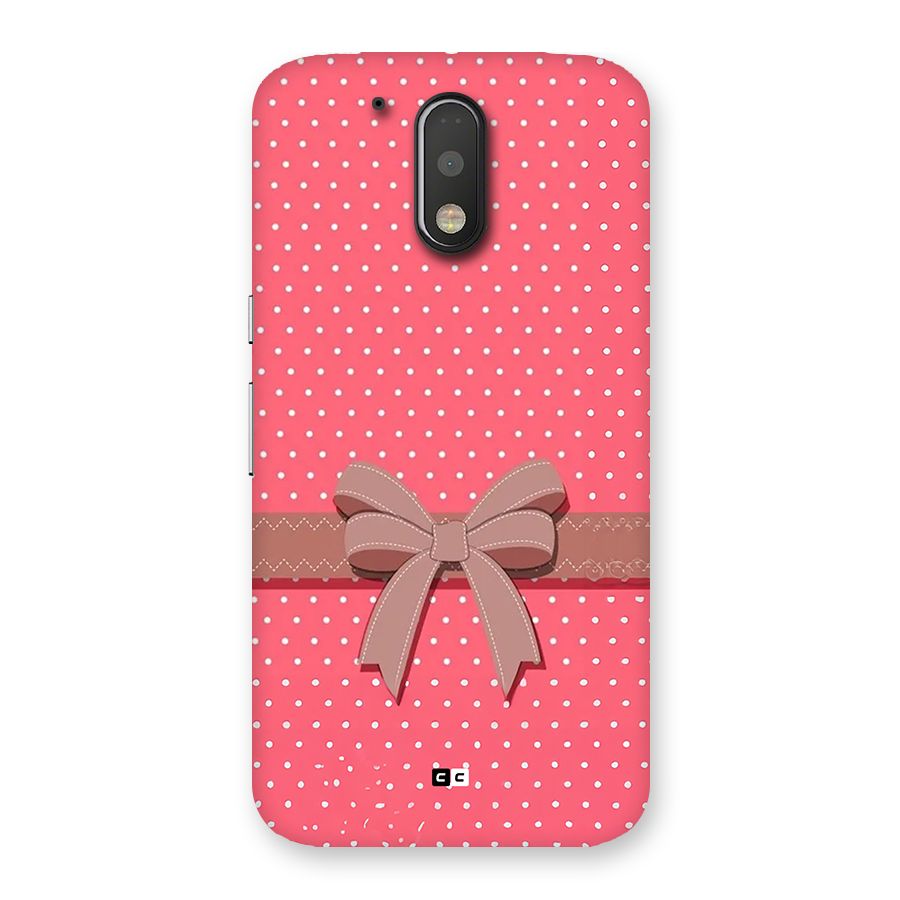 Gift Ribbon Back Case for Moto G4 Plus