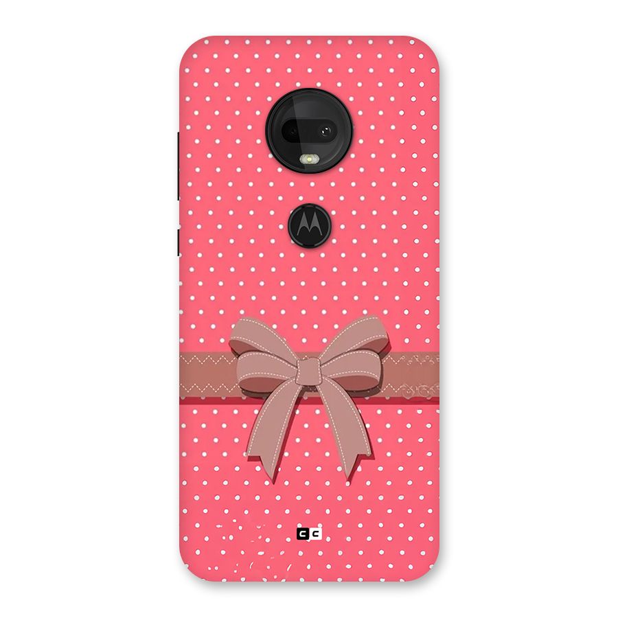 Gift Ribbon Back Case for Moto G7