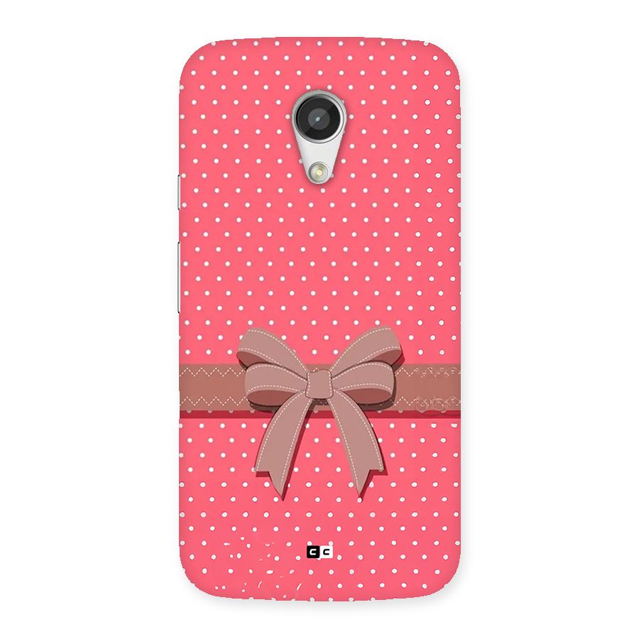 Gift Ribbon Back Case for Moto G 2nd Gen