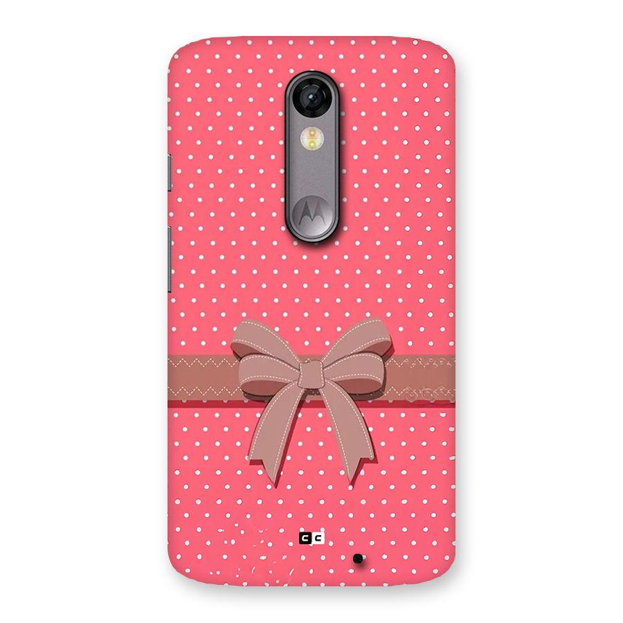 Gift Ribbon Back Case for Moto X Force