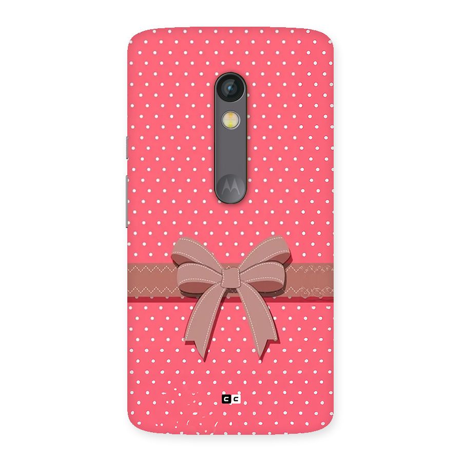 Gift Ribbon Back Case for Moto X Play