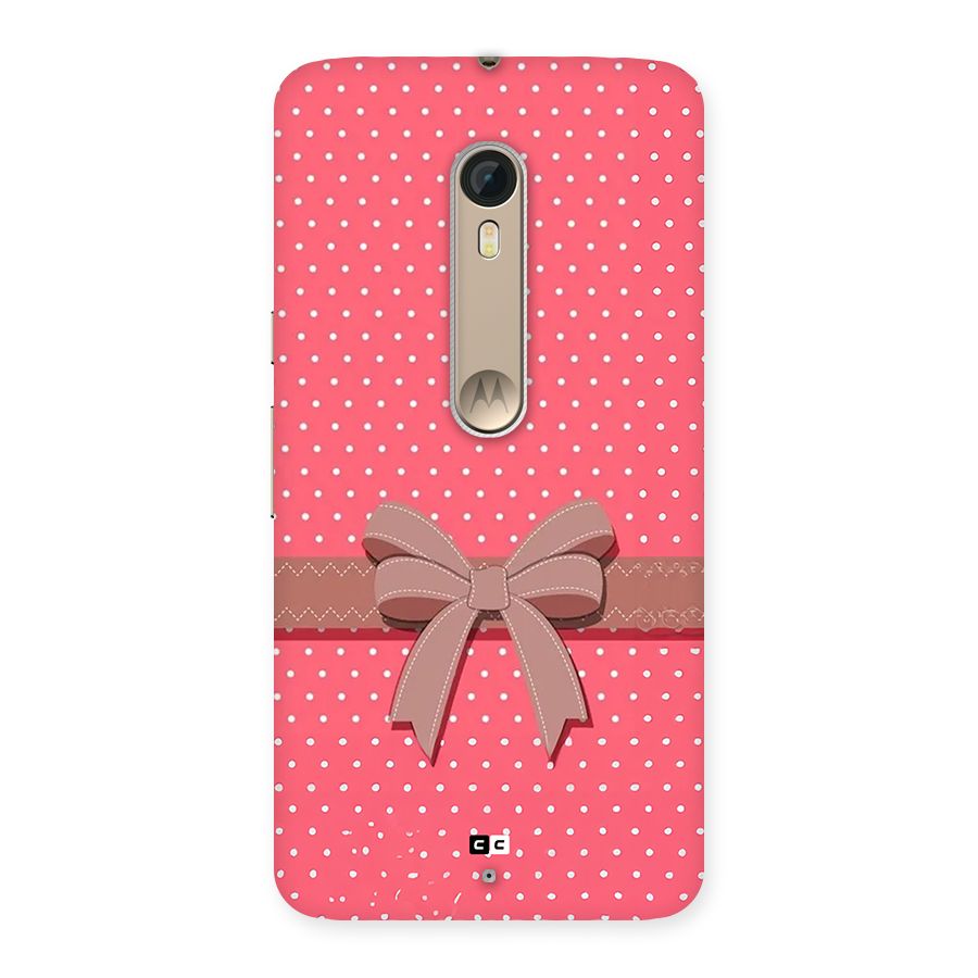 Gift Ribbon Back Case for Moto X Style