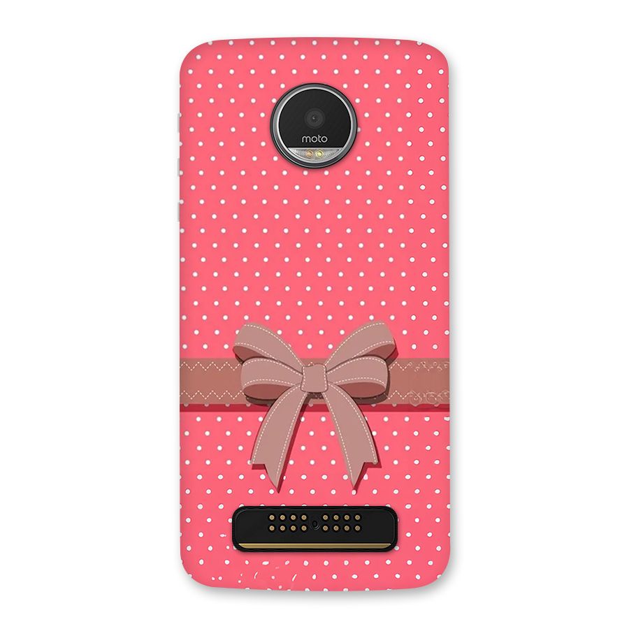 Gift Ribbon Back Case for Moto Z Play