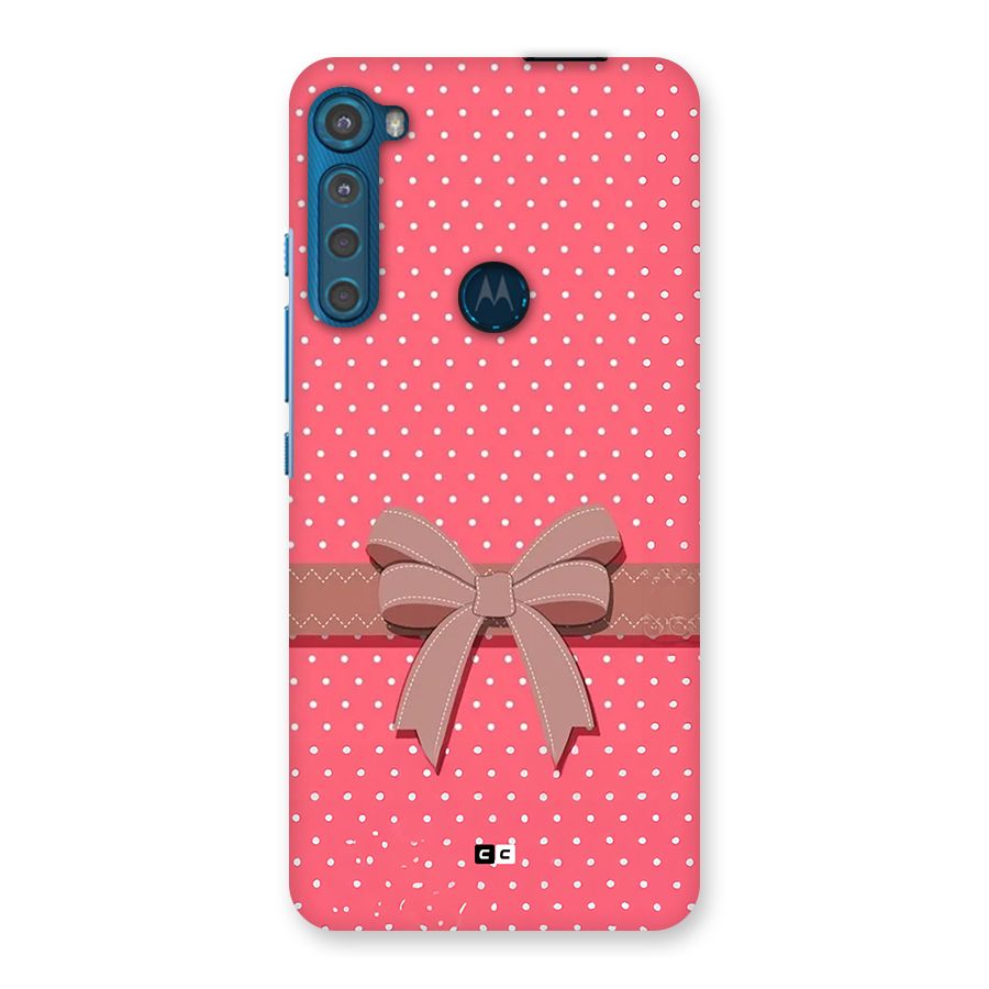 Gift Ribbon Back Case for Motorola One Fusion Plus