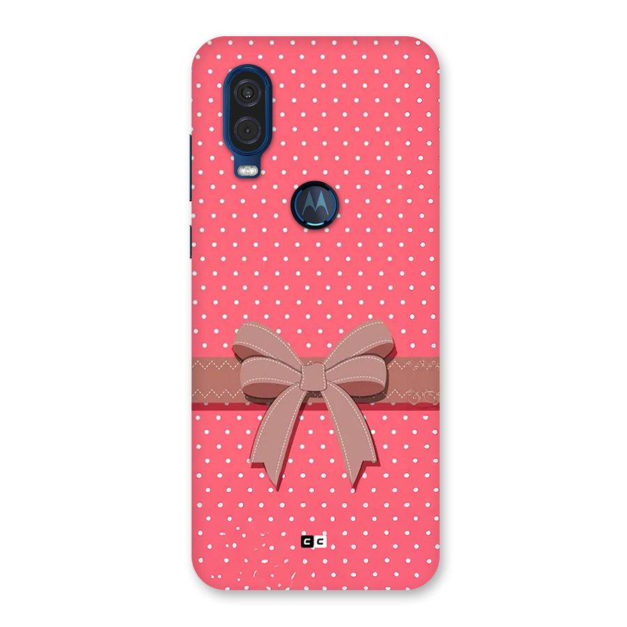 Gift Ribbon Back Case for Motorola One Vision