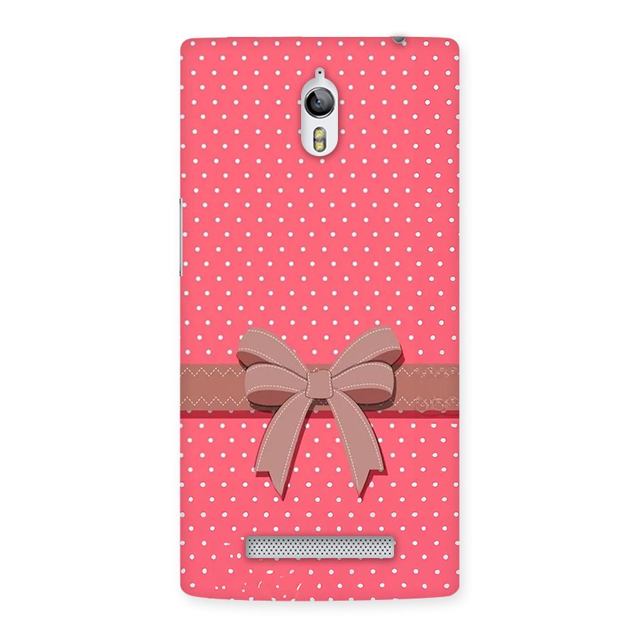 Gift Ribbon Back Case for Oppo Find 7