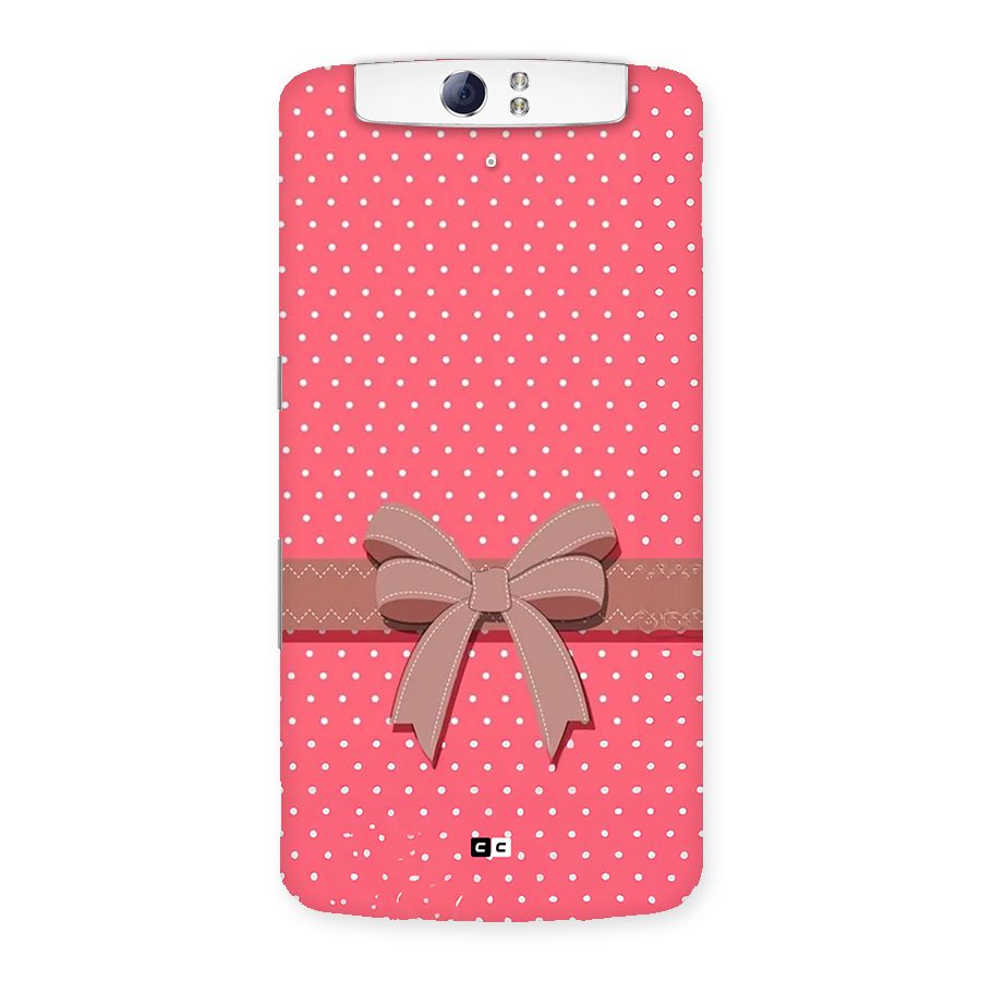 Gift Ribbon Back Case for Oppo N1