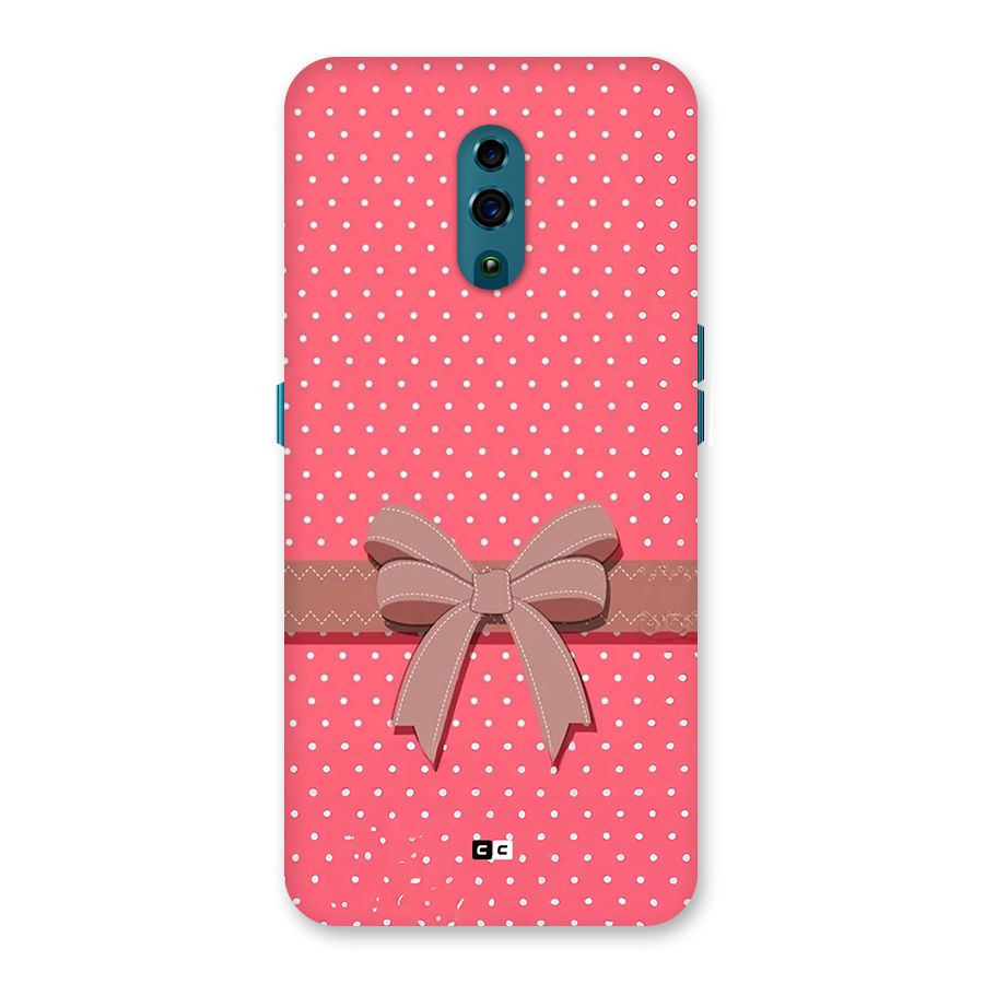 Gift Ribbon Back Case for Oppo Reno