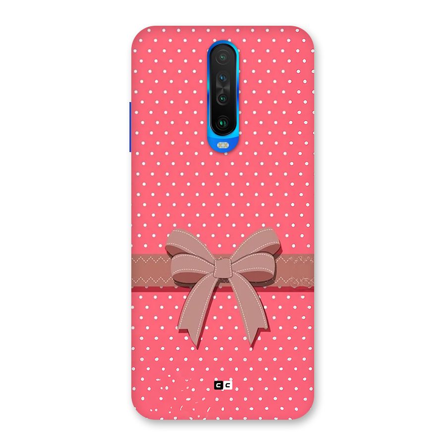 Gift Ribbon Back Case for Poco X2