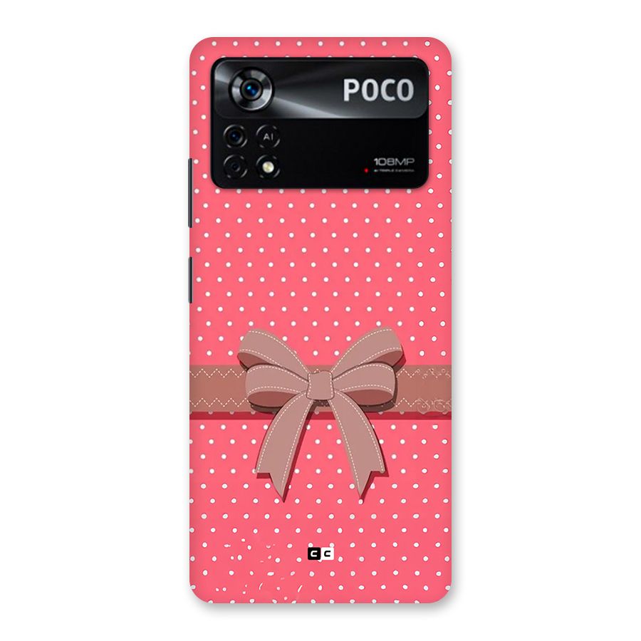 Gift Ribbon Back Case for Poco X4 Pro 5G