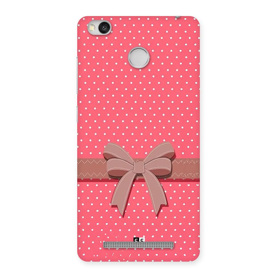 Gift Ribbon Back Case for Redmi 3S Prime