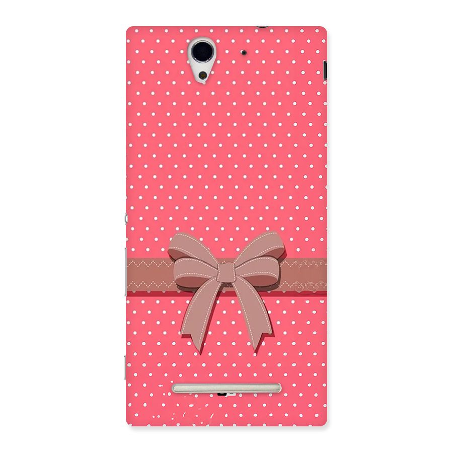 Gift Ribbon Back Case for Xperia C3