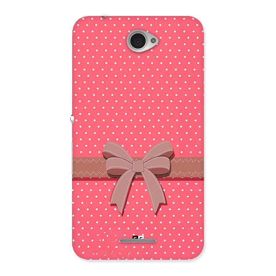 Gift Ribbon Back Case for Xperia E4